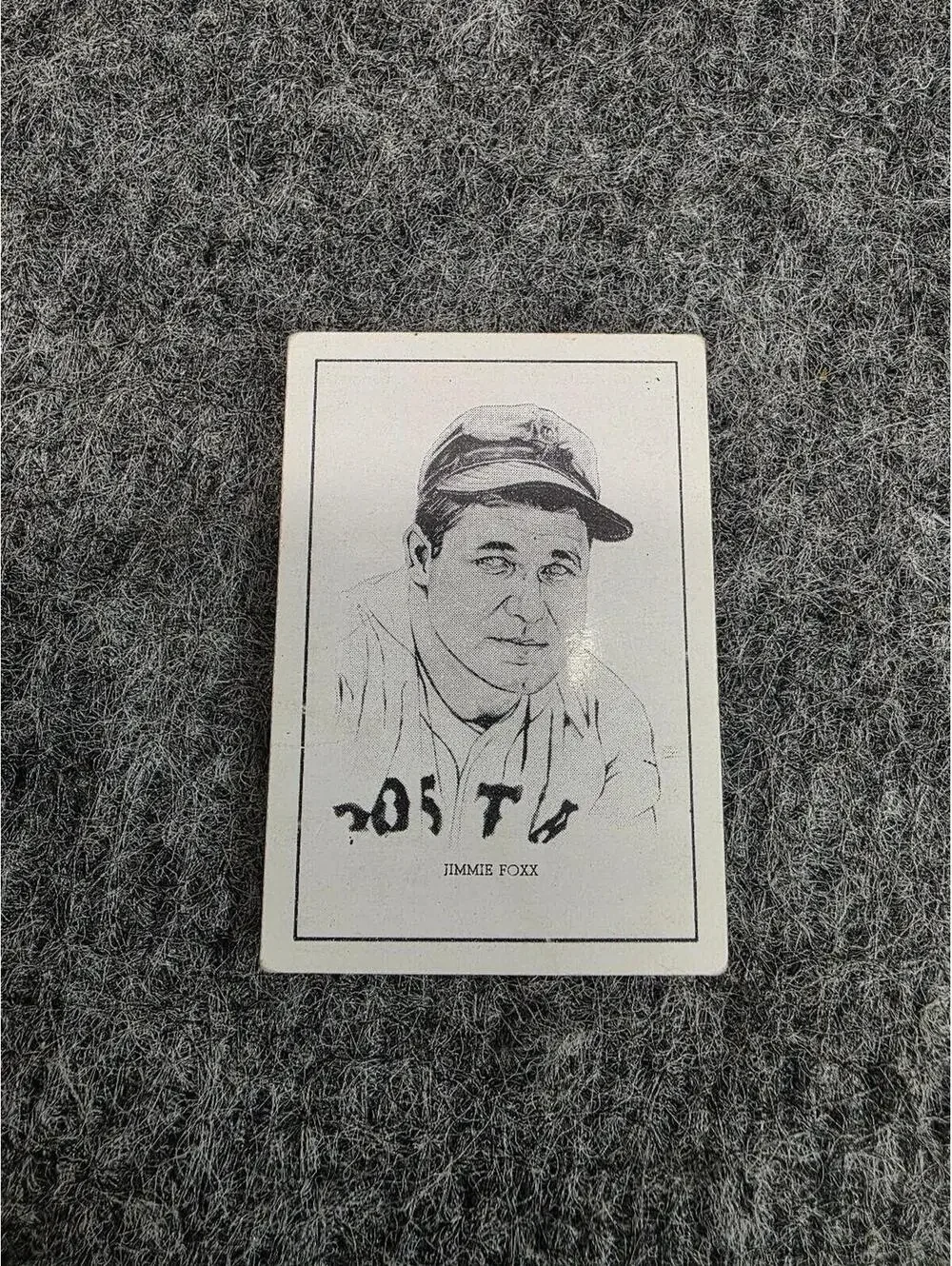 Jimmie Foxx 1950 R. Callahan Baseball Card Original #1